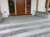 Custom built granite steps