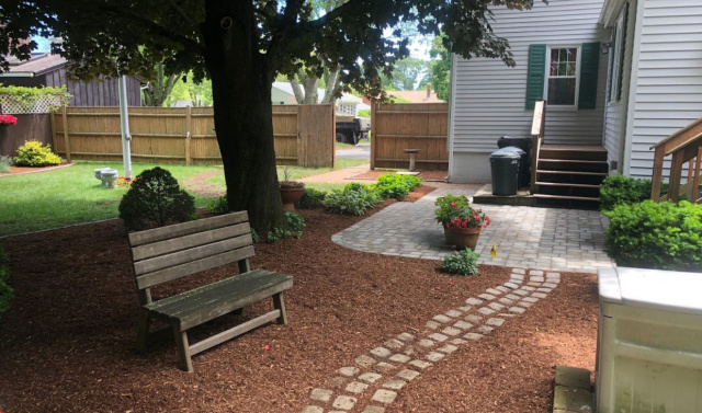 Paver Walkway and Patio - Landscaping design