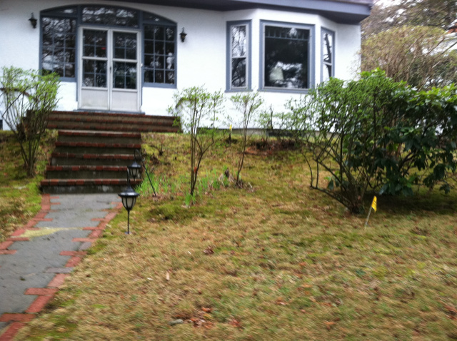 Befor Granite Walkway and Stairs and installed.