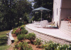 Paver Wall with custom landscaping MA